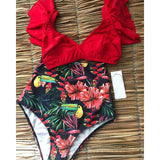 Raffaela Bikini | Bikini-Set mit hoher Taille und Rüschen