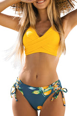 Lemon Swim Bikini | Sublime Bikini mit Zitronendetail und Trägern auf der Rückseite
