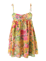 Marit Flower Kleid | Stilvolles, rückenfreies Boho-Minikleid für den Sommer