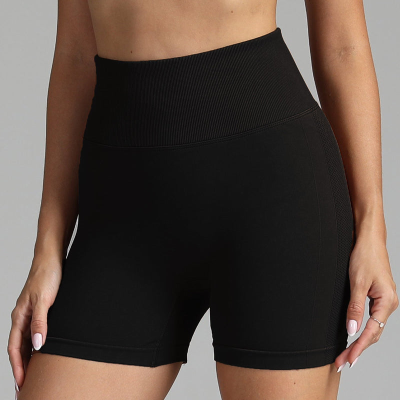 Mia Fitness-Shorts | Hochtaillierte, schmale Stretch-Fitnessshorts für Damen