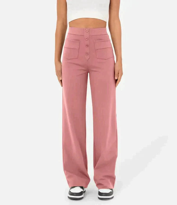 Naomi Pants | Stylische trendige Stretch-Hose mit hoher Taille für Frauen