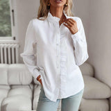 Silvia Bluse | Elegantes Hemd für Frauen mit Rüschen