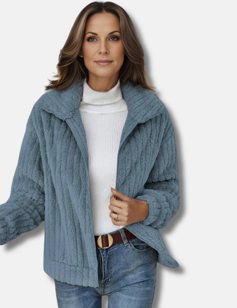 Eva B. Fleecejacke | Elegante Warme Jacke mit Fleece für Damen
