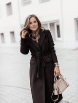 Chloe Mantel | Elegante Lange Vintage-Jacke für Damen