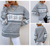 Nela Schnee Pullover | Eleganter warmer Winterpulli für die Feiertage