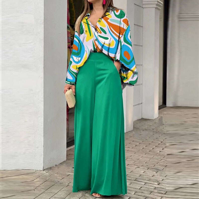 Fiona Damenanzug | Eleganter 2-teiliger Damenanzug mit Luxusdruck